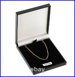 Mens 9ct Gold Close Curb Chain Necklace