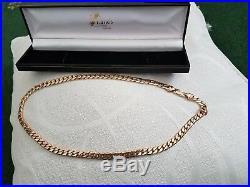 Mens 9ct Gold Curb Chain 76 Grammes Weight