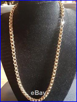 Mens 9ct Gold Heavy Chain. 111 Grams. 28 Inch