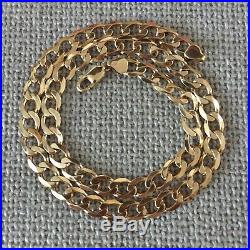 Mens Chunky 20 Inch 9ct Gold Chain Necklace