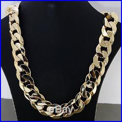 NEW 9ct Gold Heavy Bevelled Curb Chain 30 161.7 G RRP£6475 C178 30
