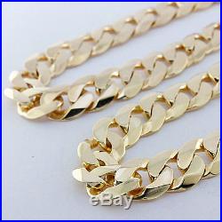 NEW 9ct Gold Heavy Bevelled Curb Chain 30 161.7 G RRP£6475 C178 30