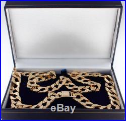 NEW Heavy 9ct Gold Solid Curb Chain 68 G 22 RRP £2745 C19 22