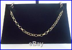 Necklace chain 9ct gold Popular BELCHER DIAMOND CUT OVAL links 241/2 29.2g