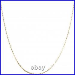 New 9ct Gold 18 Hollow Diamond-Cut Belcher Chain Necklace 455mm(18) 9ct gol