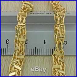 New Hallmarked 9ct Gold Hand-Made Italian Cage Chain 28 4.5mm RRP £1545 (I35)