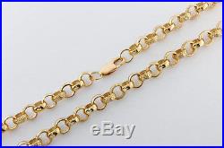 New UK Hallmarked 9ct Gold Solid Belcher Chain 24 41.2 G RRP £1575 (BJ14)