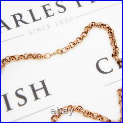 Pre-Owned 9ct Gold 6mm Belcher Chain Necklace