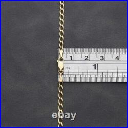 Pre-Owned 9ct Yellow Gold 22 Inch Curb Chain Necklace 560mm(22) 9ct gold Unisex