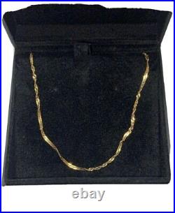 Pre loved 9ct Yellow Gold Double Curb Chain 20 Long
