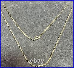 Quality 9ct 375 Solid Yellow Gold 18 (46cm) Belcher Chain 5g Hallmarked