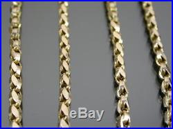 RARE ANTIQUE 9ct GOLD FANCY LINK NECKLACE CHAIN 18 inch C. 1870