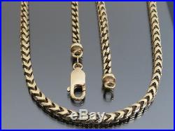 RARE VINTAGE 9ct GOLD ARTICULATED OPEN SNAKE LINK NECKLACE CHAIN 23 inch 1995