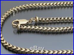RARE VINTAGE 9ct GOLD ARTICULATED OPEN SNAKE LINK NECKLACE CHAIN 23 inch 1995