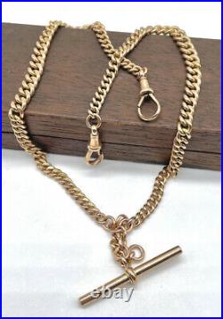 Rare Victorian 9ct Solid Gold Albert chain. Stamped every link 31 Grams