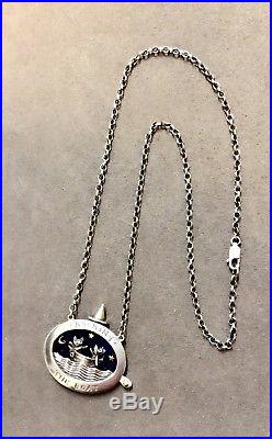 Rocking The Boat Dog And Cat silver and 9ct gold by Nick Hubbard 18inch Chain