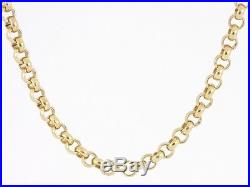 Rolo Chain Necklace 9ct Gold Ladies Gents 375 P7