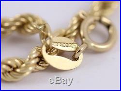 Rope Chain Necklace 9ct Gold Ladies Stunning 375 4.6g AH5
