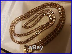 Rose 9ct gold Vintage Curb Chain 18.6.4 grms