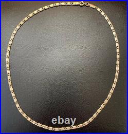 S Link, Fancy 9ct Yellow Gold Chain Necklace 18 46cm 5.2g Boxed