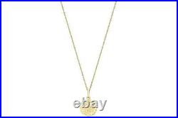 SALE! 20x12mm SOLID 9CT GOLD ST CHRISTOPHER PENDANT & 18 9CT GOLD CHAIN 1.90g