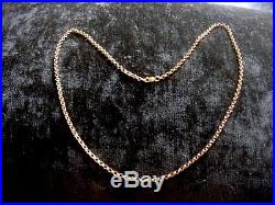 SOLID 375 9CT GOLDHEAVY BELCHER CHAIN 13 Grams 24 long