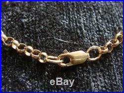 SOLID 375 9CT GOLDHEAVY BELCHER CHAIN 13 Grams 24 long
