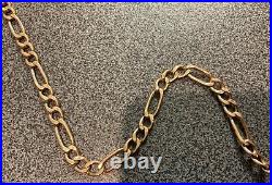STUNNING HALLMARKED SOLID 9 ct YELLOW GOLD CHAIN NECKLACE IN EXCELLENT CONDITION