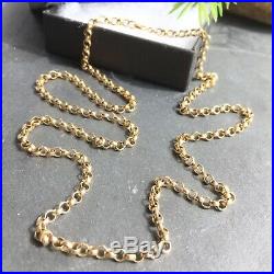 SUPERB 9ct Yellow Gold BELCHER LINK Chain Necklace 12.3g LENGTH 23 1/8 inches