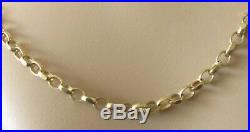 Secondhand 9ct Yellow Gold Belcher (9.1g) Chain Necklace Length 17 Inches