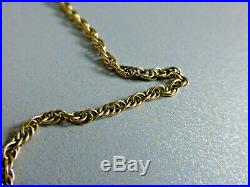 Solid. 375 / 9ct Gold Chain / Necklace 24inch 6.7grammes HM 1977