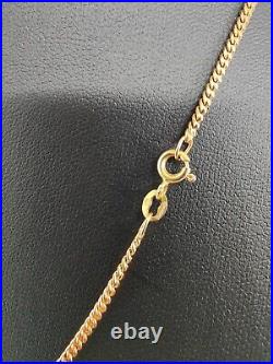 Solid 9 ct Carat Gold Curb Chain Necklace Mens Womens Gift for him her Fashion