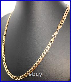 Solid 9ct 9 Carat Gold Curb Chain Necklace Mens Womens Gift him her Jewellery