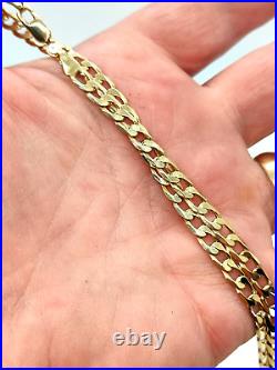 Solid 9ct 9 Carat Gold Curb Chain Necklace Mens Womens Gift him her Jewellery