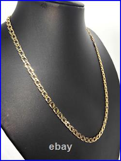 Solid 9ct 9 Carat Gold Double Curb Link Chain Necklace 20 51cm 4.5mm Jewellery