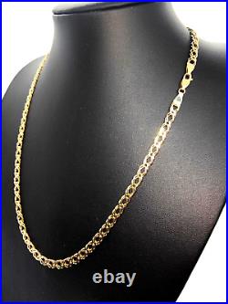 Solid 9ct 9 Carat Gold Double Curb Link Chain Necklace 20 51cm 4.5mm Jewellery