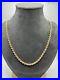 Solid 9ct Gold 20 inch Necklace Twisted Rope Twist Chain Hallmarked