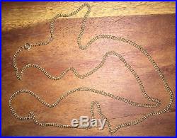 Solid 9ct Gold Curb Chain Necklace 30 Long 12.5 Grams 2.8mm Links