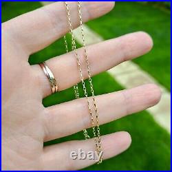 Solid 9ct Gold Diamond Cut Belcher Chain Necklace, 1.5mm, 16 18 20 22 24 inch