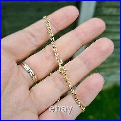 Solid 9ct Gold Diamond Cut Belcher Chain Necklace, 1.5mm, 16 18 20 22 24 inch