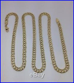Solid 9ct Gold Double Link Curb Chain 30.5 Inch 26.6g Uk Hallmark RRP £1195