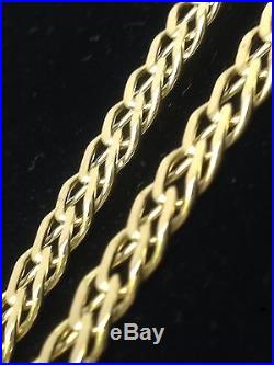 Solid 9ct Gold Double Link Curb Chain 30.5 Inch 26.6g Uk Hallmark RRP £1195