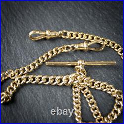 Solid 9ct Gold Graduated Albert Chain