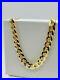 Solid 9ct Gold Mens 5.5mm Curb Link Chain Heavy Necklace 20 Inch New
