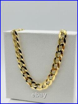 Solid 9ct Gold Mens 5.5mm Curb Link Chain Heavy Necklace 20 Inch New