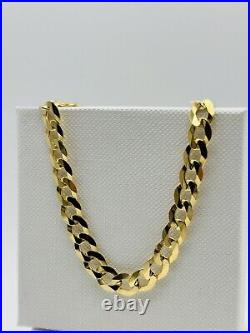 Solid 9ct Gold Mens 5.5mm Curb Link Chain Heavy Necklace 20 Inch New