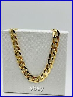 Solid 9ct Gold Mens 5.5mm Curb Link Chain Heavy Necklace 20 Inch New