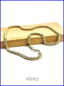 Solid 9ct Gold Rollerball Chain Necklace Heavy 66.07grams Full Hallmark