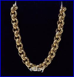 Solid 9ct Yellow Gold Belcher Chain 20 (51cm) 42.1grams
