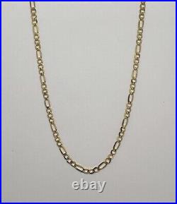 Solid 9ct Yellow Gold Figaro Chain Necklace 16 18 20 22 24 Hallmarked